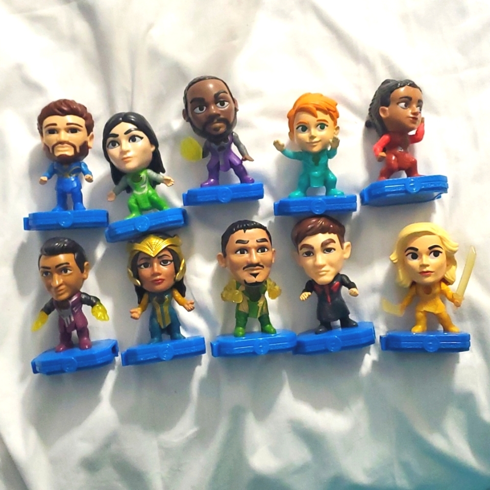 : Complete lot 10 McDonalds happy meal marvel eternals read descript mcdonald's